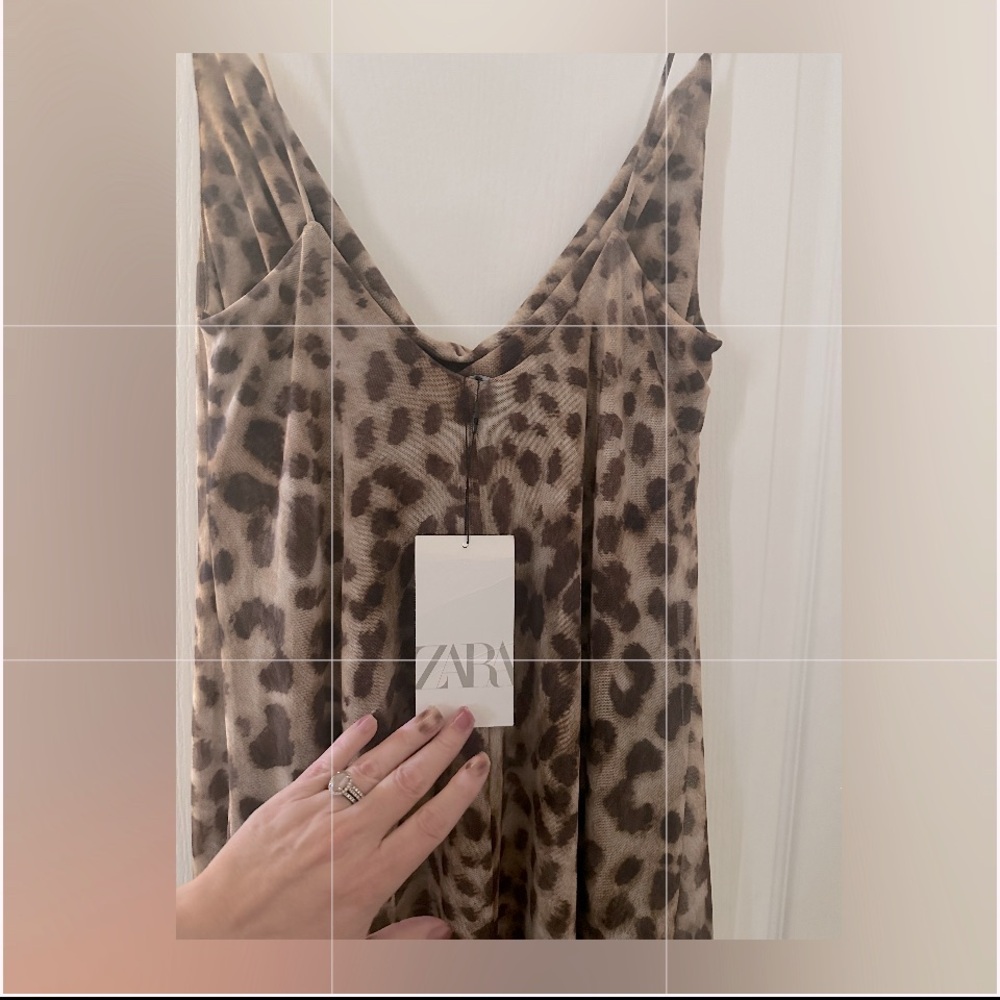 NWT Zara LeopardPrintDress🎀 For a VDay or anyday in a Bloggers Fave!🥰💕🔥 - Picture 7 of 8